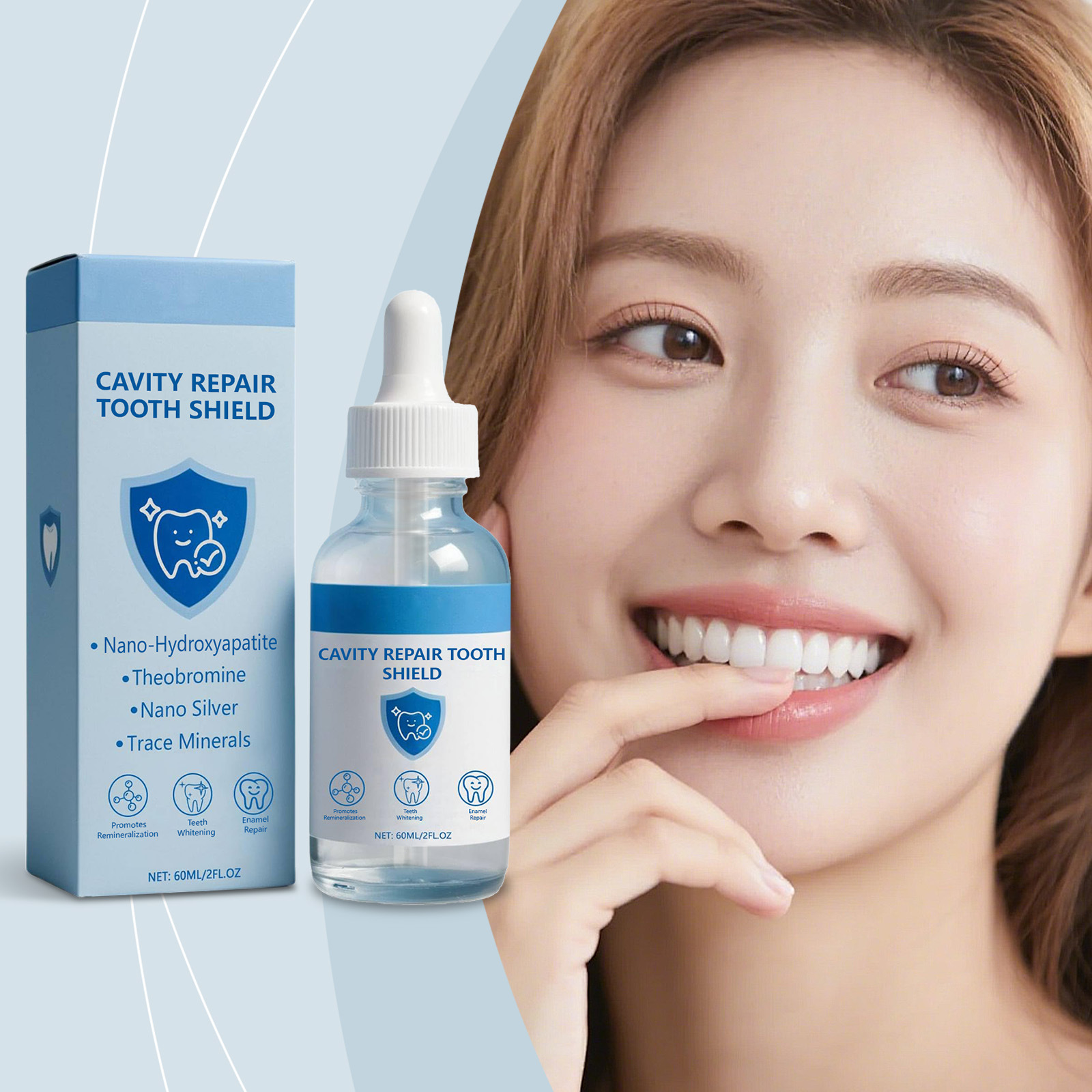 Teeth Whitening Essence - Cavity Repair Tooth Serum Reduce Teeth