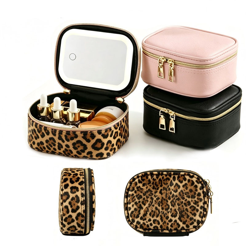 Led Mouth Tray - Portable LED Makeup Storage Bag With