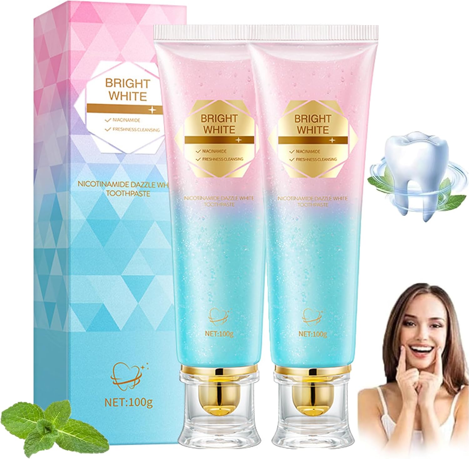 1/2/3pcs Niacinamide Toothpast - Remineralizing Toothpaste review and price