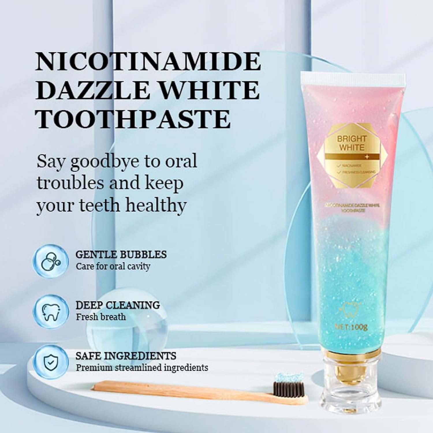 1/2/3pcs Niacinamide Toothpast - Remineralizing Toothpaste review and price