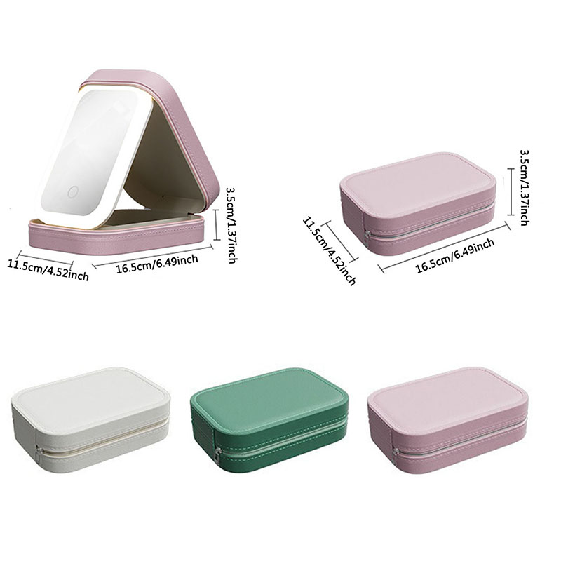 LED Makeup Bag With Mirror For - Led Mouth Tray review and price
