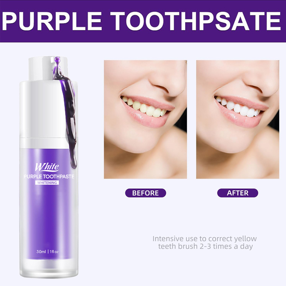 Purple Whitening Toothpaste 30 - Teeth Whitening Treatment review and price