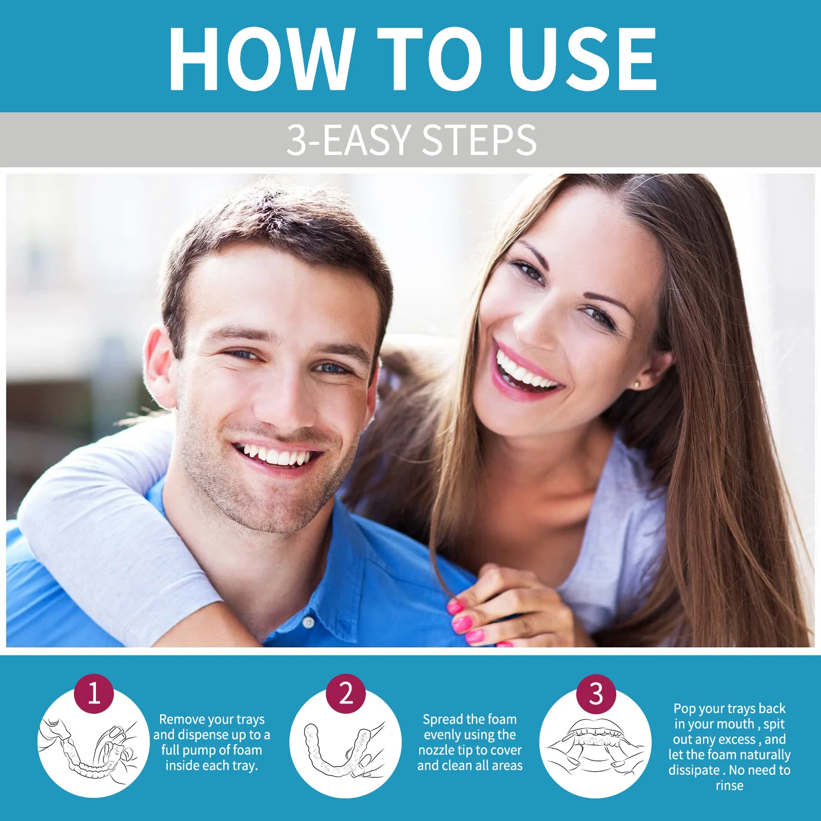 Aligner Denture Cleaner Foam D - Teeth Whitening Treatment review and price