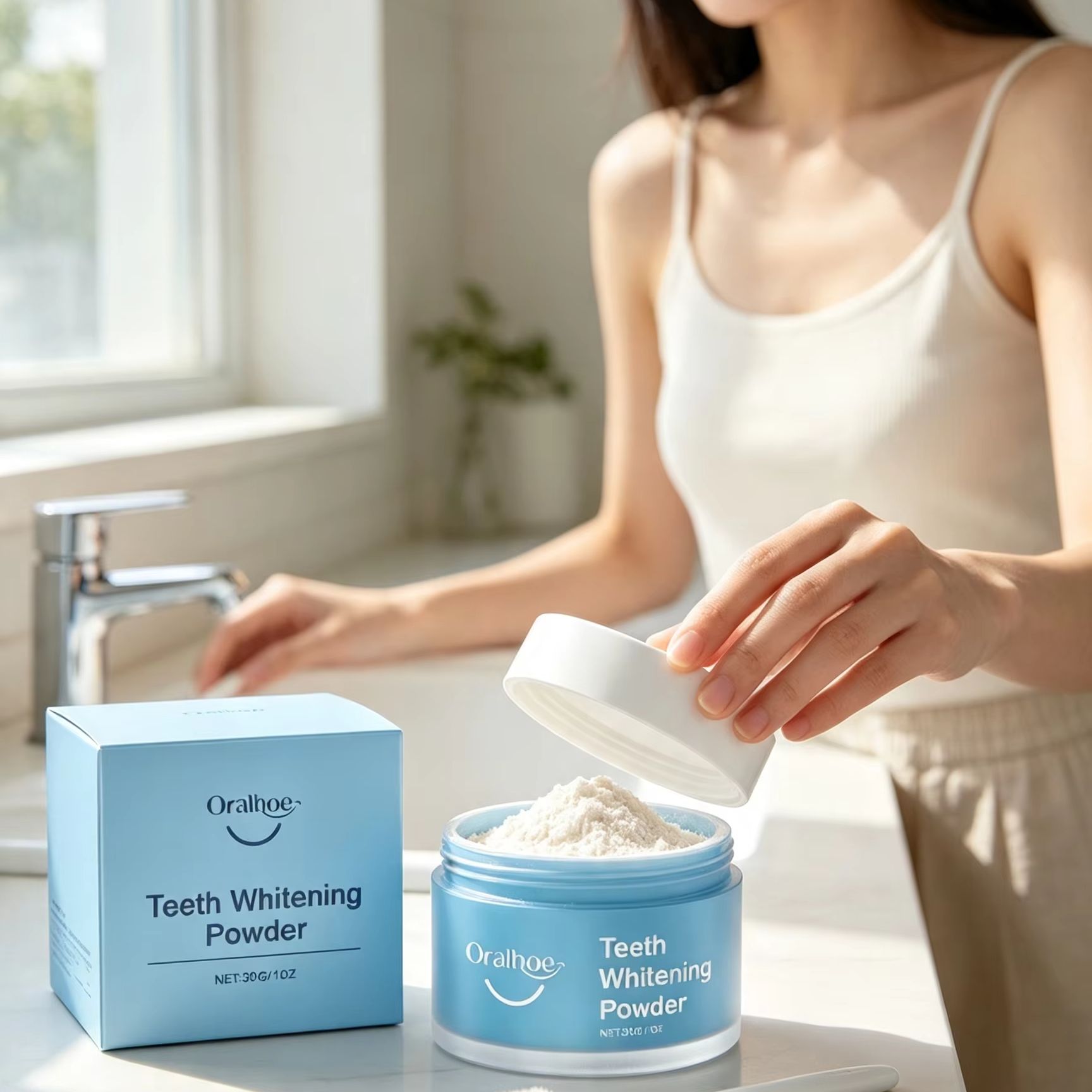 Oralhoe Tooth Powder for Brush - Teeth Whitening From Home review and price