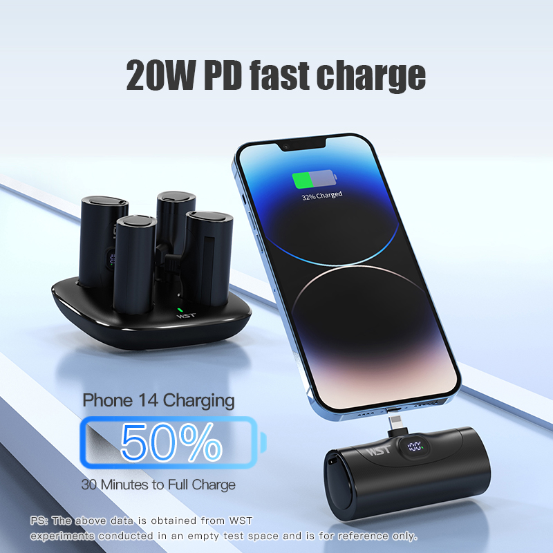 4pcs Portable Mini Power Bank  - Led Mouth Tray review and price