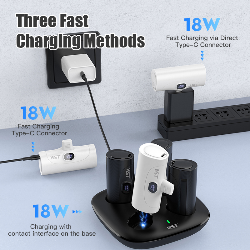 4pcs Portable Mini Power Bank  - Led Mouth Tray review and price