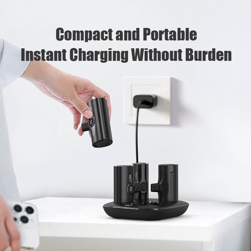 4pcs Portable Mini Power Bank  - Led Mouth Tray review and price