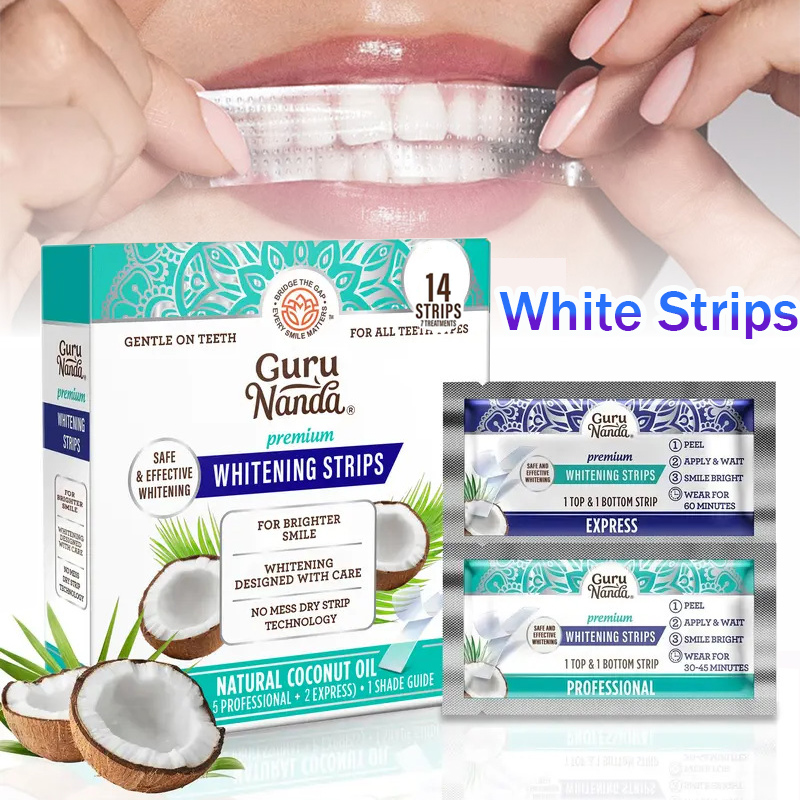 1/2/3 Boxes Coconut Oil White  - Teeth Whitening Essence review and price