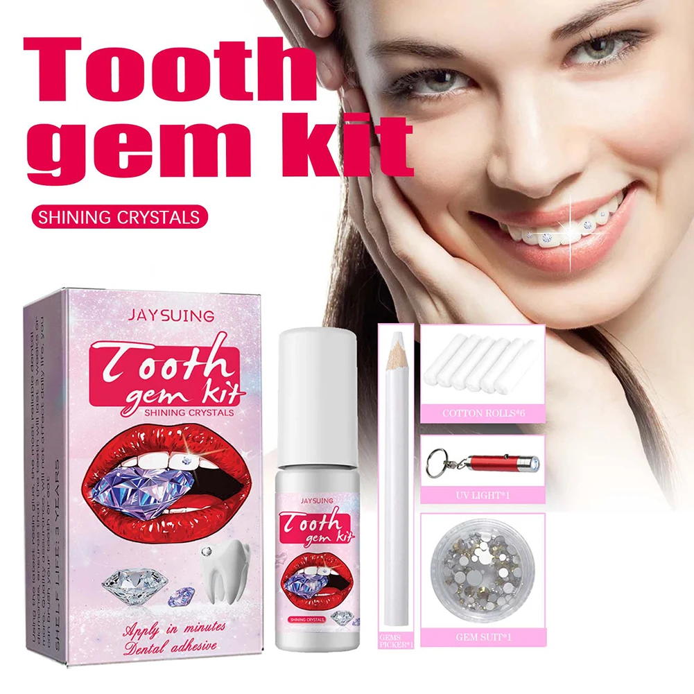 DIY Tooth Gems Kit with Crysta - Teeth Whitening From Home review and price