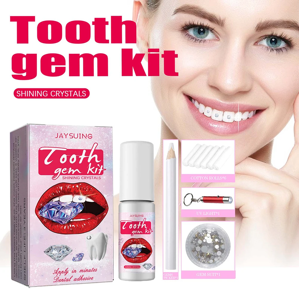 DIY Tooth Gems Kit with Crysta - Teeth Whitening From Home review and price