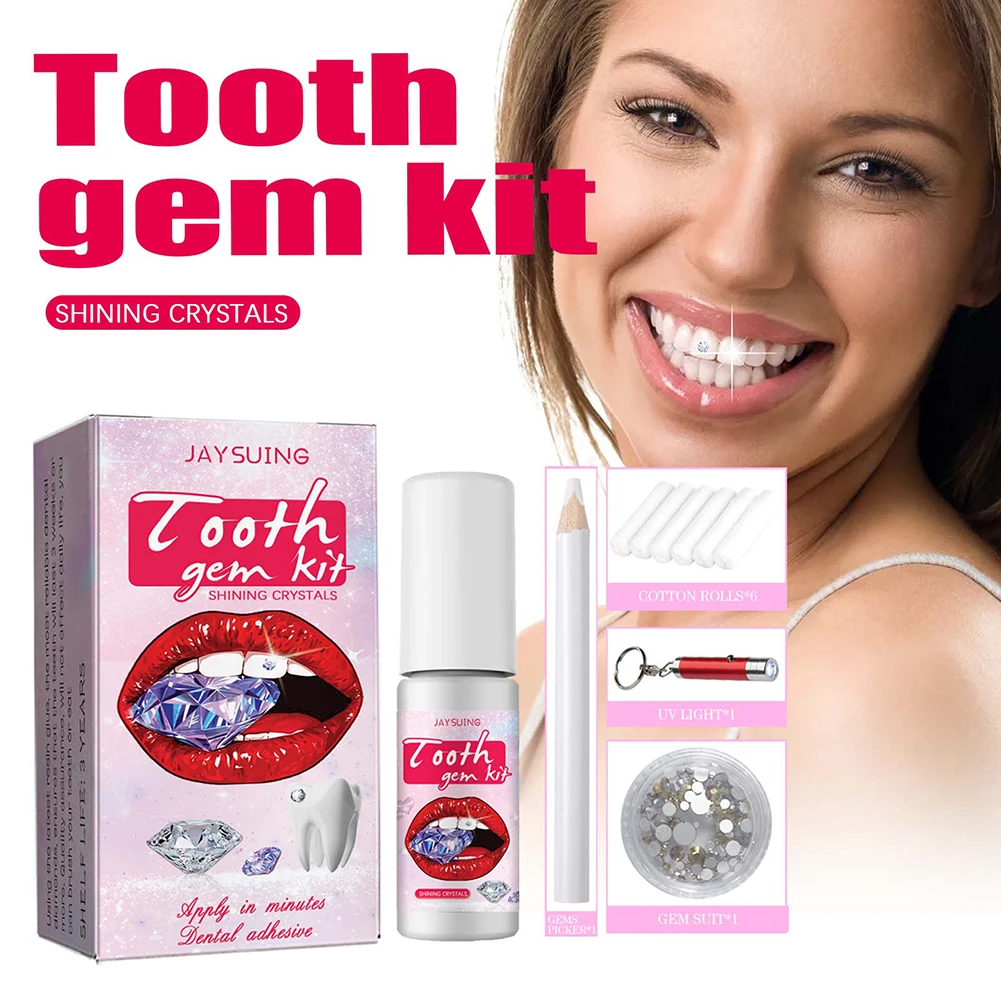 DIY Tooth Gems Kit with Crysta - Teeth Whitening From Home review and price
